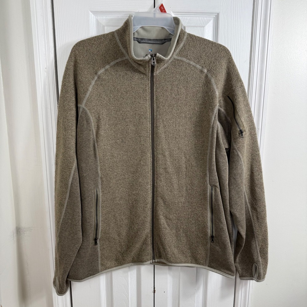 Kuhl Alfpaca Fleece Jacket Mens XXL Brown Full Zip Kashmira Gorpcore Outdoor